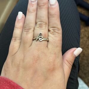 James Avery letter K ring